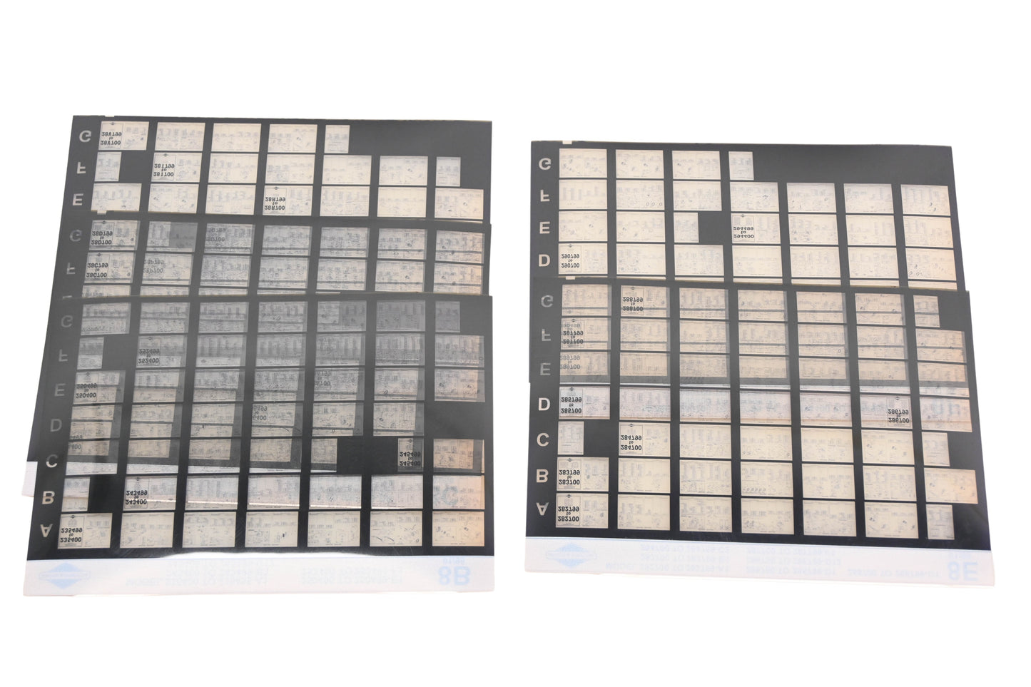 OEM Briggs & Stratton 8B, 8C, 8F Model Info Rev:1/98 Microfiche Lot