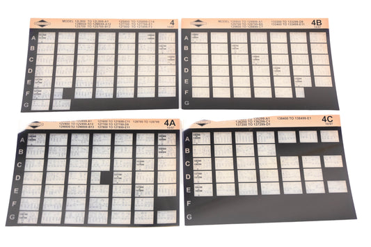 OEM Briggs & Stratton 4, 4A, 4C Model Info Rev:10/97 Microfiche Lot