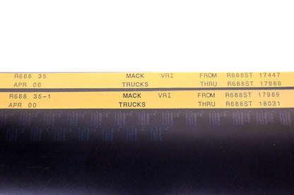 Mack R688 35, R688 35-1 R688ST17447 - R688ST18031 VRI Microfiche Lot of 2 NOS