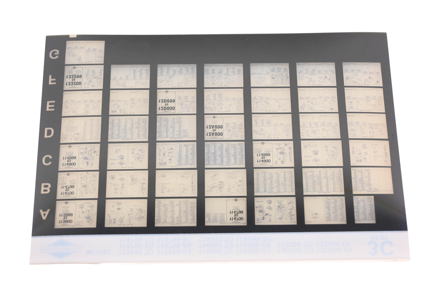 OEM Briggs & Stratton 3C Model Info Rev:6/97 Microfiche