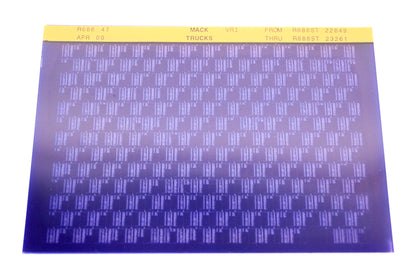 Mack R688 47 R688ST22849 - R688ST23261 VRI Microfiche NOS