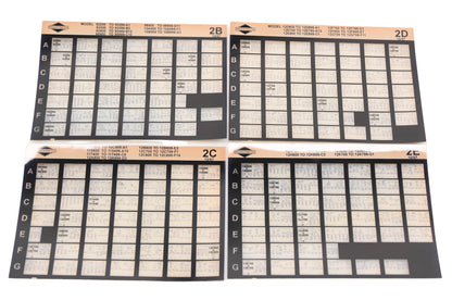 OEM Briggs & Stratton 2B, 2C, 2E Model Info Rev:10/97 Microfiche Lot