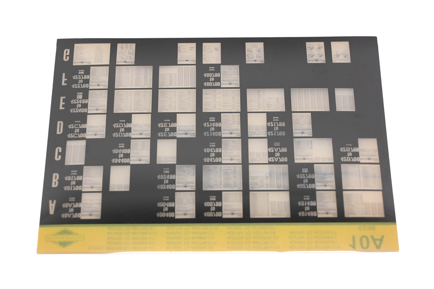 OEM Briggs & Stratton 10A Model Info Rev:2/96 Microfiche