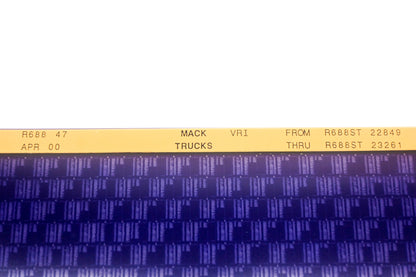 Mack R688 47 R688ST22849 - R688ST23261 VRI Microfiche NOS