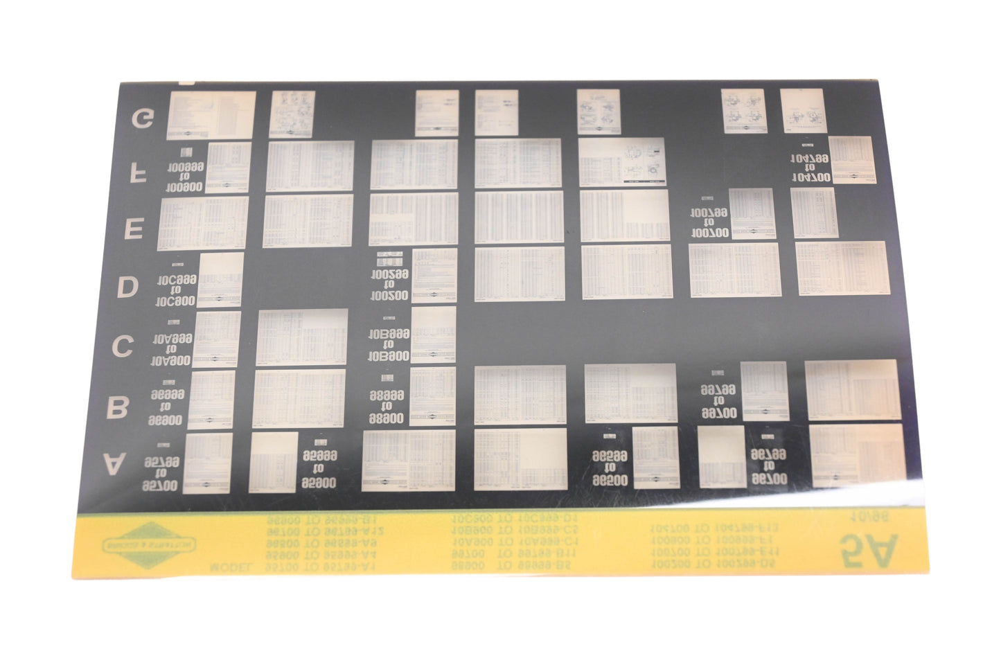 OEM Briggs & Stratton 5A Model Info Rev:10/96 Microfiche