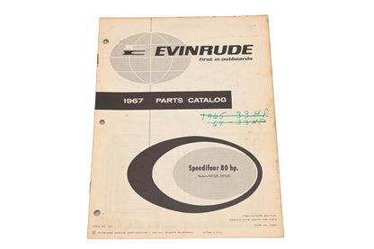 Evinrude 278881 1967 Speedfour 80hp 80752R/80753R Parts Catalog