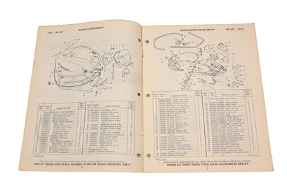Evinrude 278881 1967 Speedfour 80hp 80752R/80753R Parts Catalog
