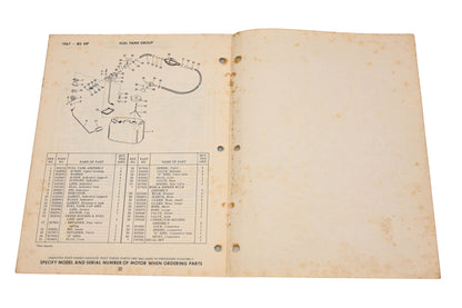 Evinrude 278881 1967 Speedfour 80hp 80752R/80753R Parts Catalog