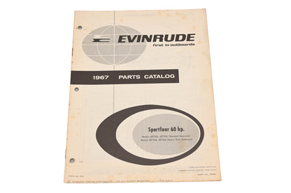 Evinrude 278880 1967 Sportfour 60hp 60752A,60753A/60732A/60733A Parts Catalog