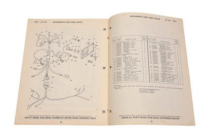 Evinrude 278880 1967 Sportfour 60hp 60752A,60753A/60732A/60733A Parts Catalog