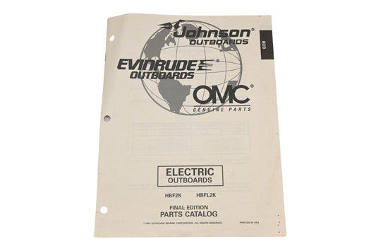OMC 438687 1997 Electric Outboard HBF2K HBFL2K Parts Catalog