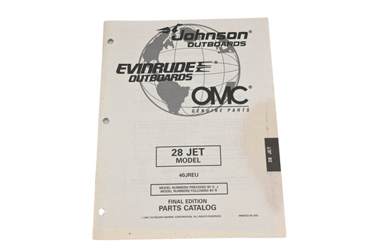 OMC 438706, 40JREU 1997 28 Jet 40JREU Parts Catalog