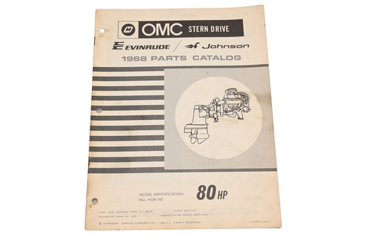 OMC 383055 1968 80hp NU NUE-10S Parts Catalog