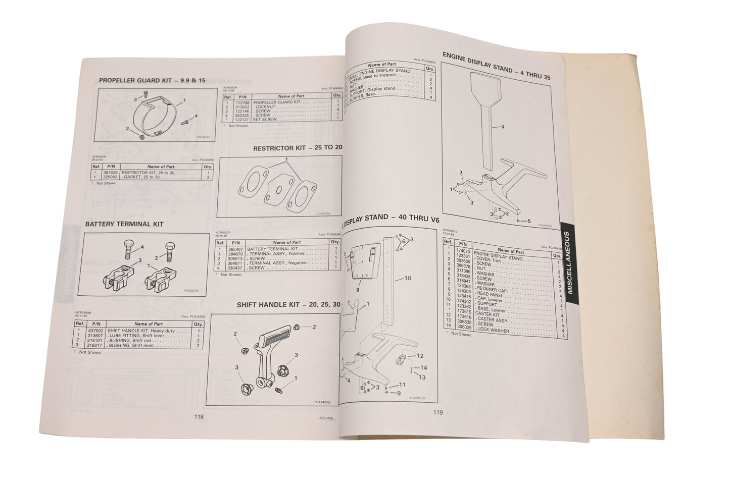 OMC 176729 1997 Accessories Parts Catalog