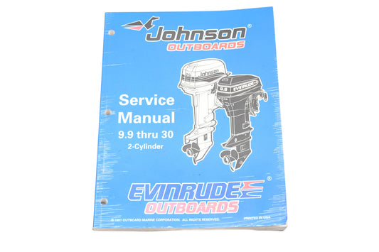 OMC 520204 Johnson Evinrude Outboard 9.9-30 2 Cylinder Service Manual