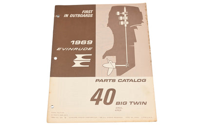 Evinrude 279135 1969 40 Big Twin 40902R,40903R Parts Catalog