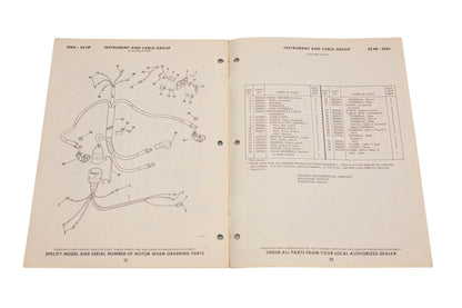 Evinrude 279134 1969 33 Ski Twin 33902A,33903A,33952A,33953A Parts Catalog