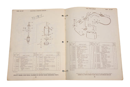 Evinrude 279139 1969 85 Starflite 85993M,85993E, 85993S Parts Catalog