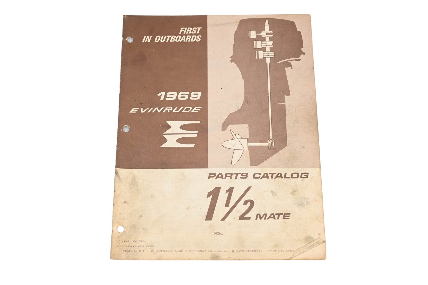 Evinrude 279128 1969 1-1/2 Mate 1902C Parts Catalog
