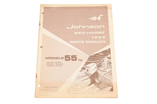 Johnson 383874 1969 Sea Horse 55hp Hydro-Electric Parts Catalog