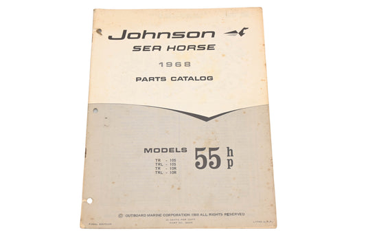 Johnson 383305 1968 Sea Horse 55hp TR/TRL Parts Catalog