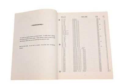 Evinrude 4720 1960-70 Model Year Guide