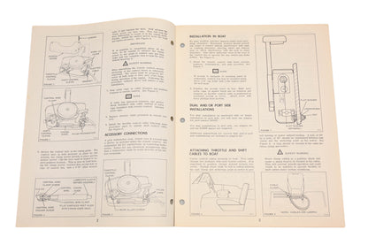 OMC 318318 1972 50-135hp Remote Control Installation Operation Instruction
