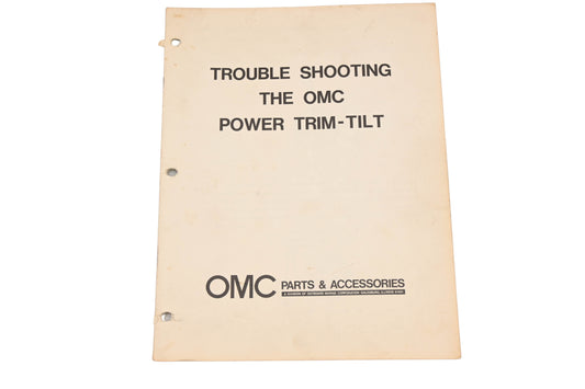 OMC YO007-52 1974 Power Trim-Tilt Troubleshooting Guide