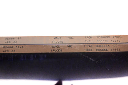 Mack RD686 37, RD686 37-1 RD686SX17324 - RD686SX17962 VRI Microfiche Lot of 2 NOS