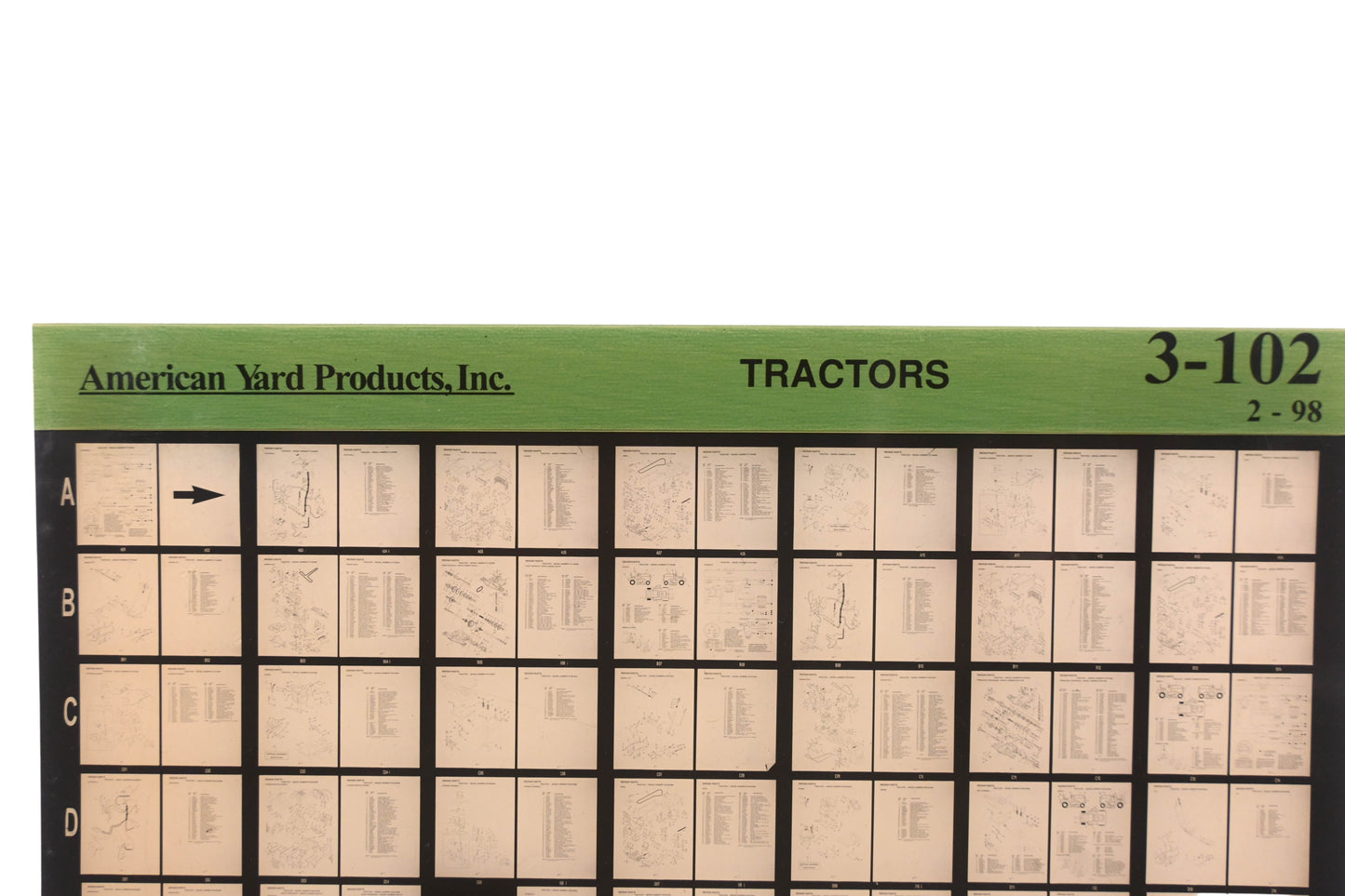 American Yard Products 3-102 Tractors Rev:2-98 Microfiche
