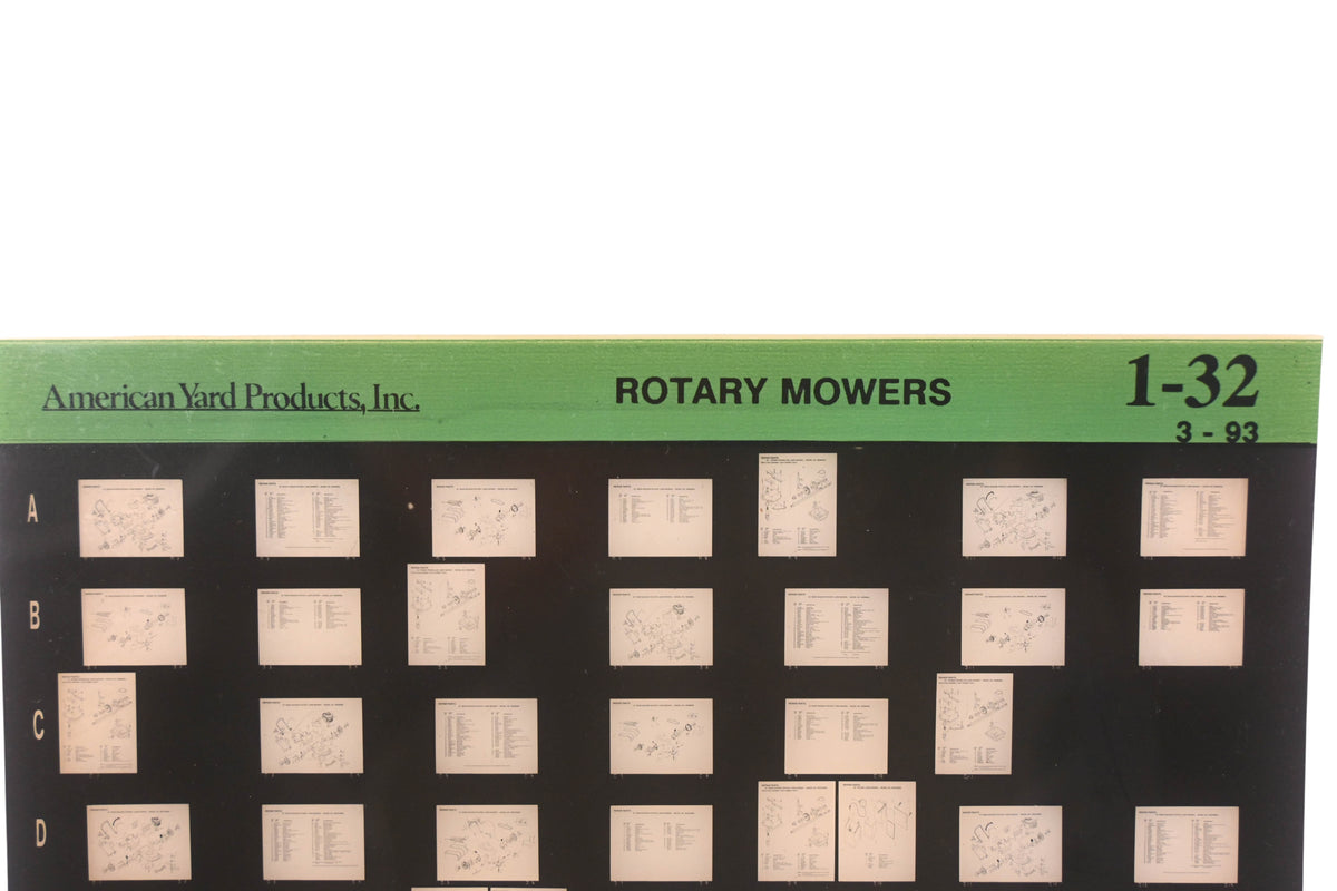 American Yard Products 1-32 Rotary Motors Rev:3/93 Microfiche