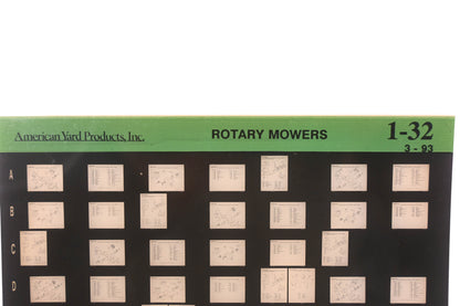 American Yard Products 1-32 Rotary Motors Rev:3/93 Microfiche