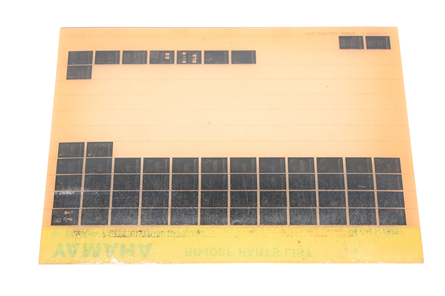 OEM Yamaha AN002-195 RD400F Parts List Microfiche Rev:12/14/1979