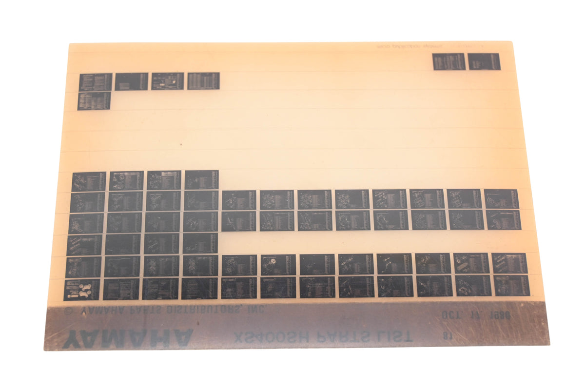 OEM Yamaha AN002-207 XS400SH Parts List Microfiche Rev:10/17/1980