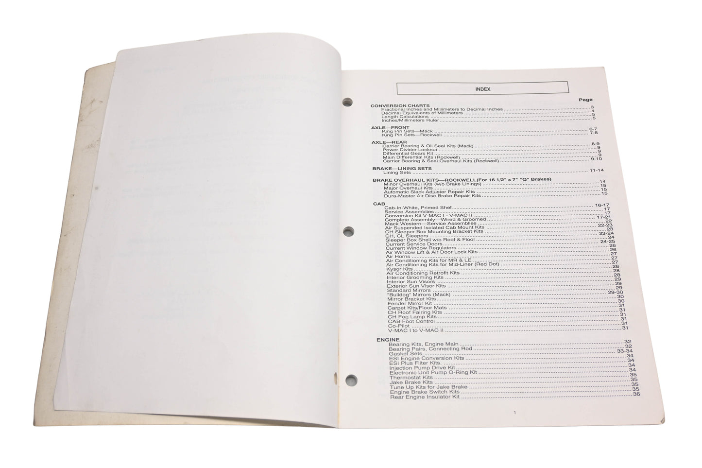 Mack YO007-55 KSA&A August 1998 Reference Guide