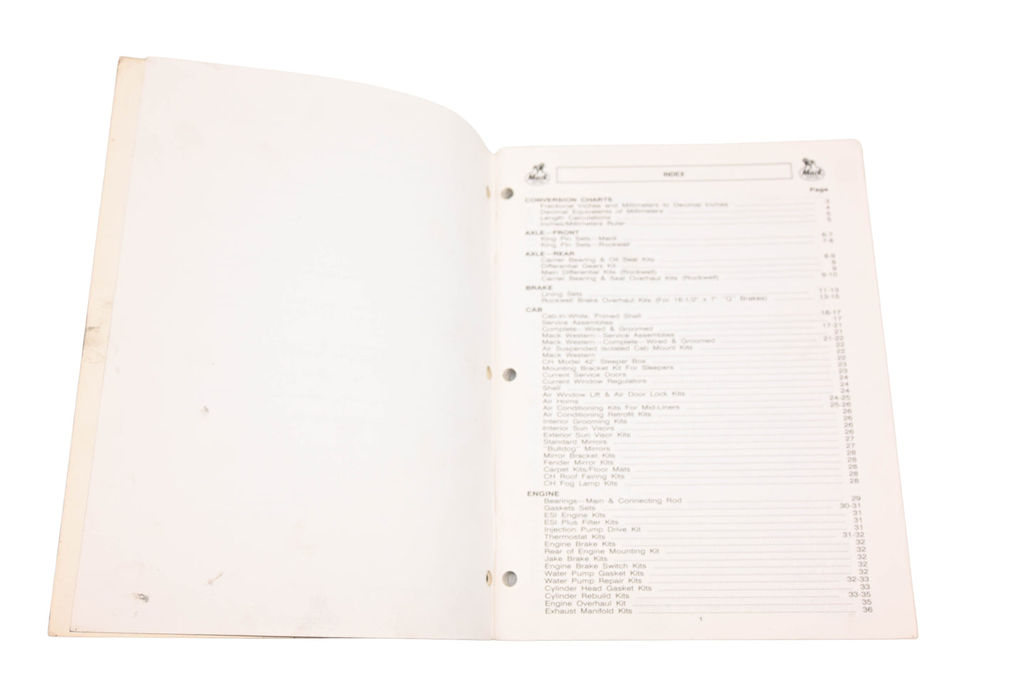 Mack YO007-57 KSA&A September 1995 Reference Guide