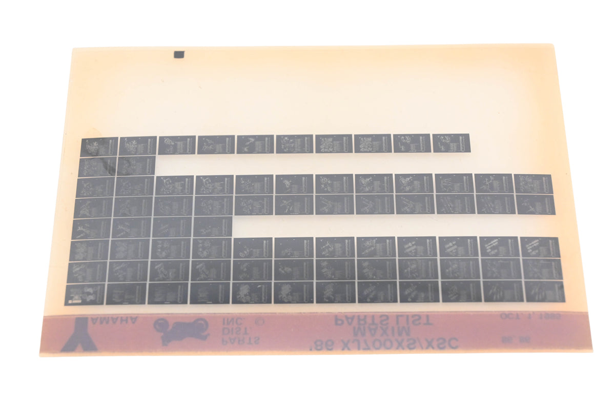 OEM Yamaha AN002-215 1986 XJ700XS/XSC Maxim Parts List Microfiche Rev:10/1/1985