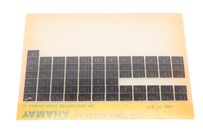 OEM Yamaha AN002-223 1984 RZ350L Parts List Microfiche Rev:2/17/1984