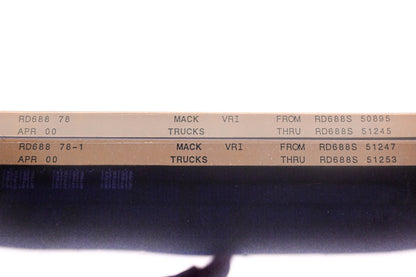 Mack RD688 78, RD688 78-1 RD688S50895 - RD688S51253 VRI Microfiche Lot of 2 NOS