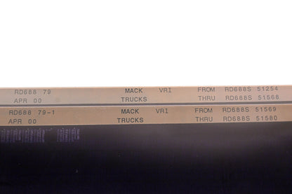 Mack RD688 79, RD688 79-1 RD688S51254 - RD68851580 VRI Microfiche Lot of 2 NOS