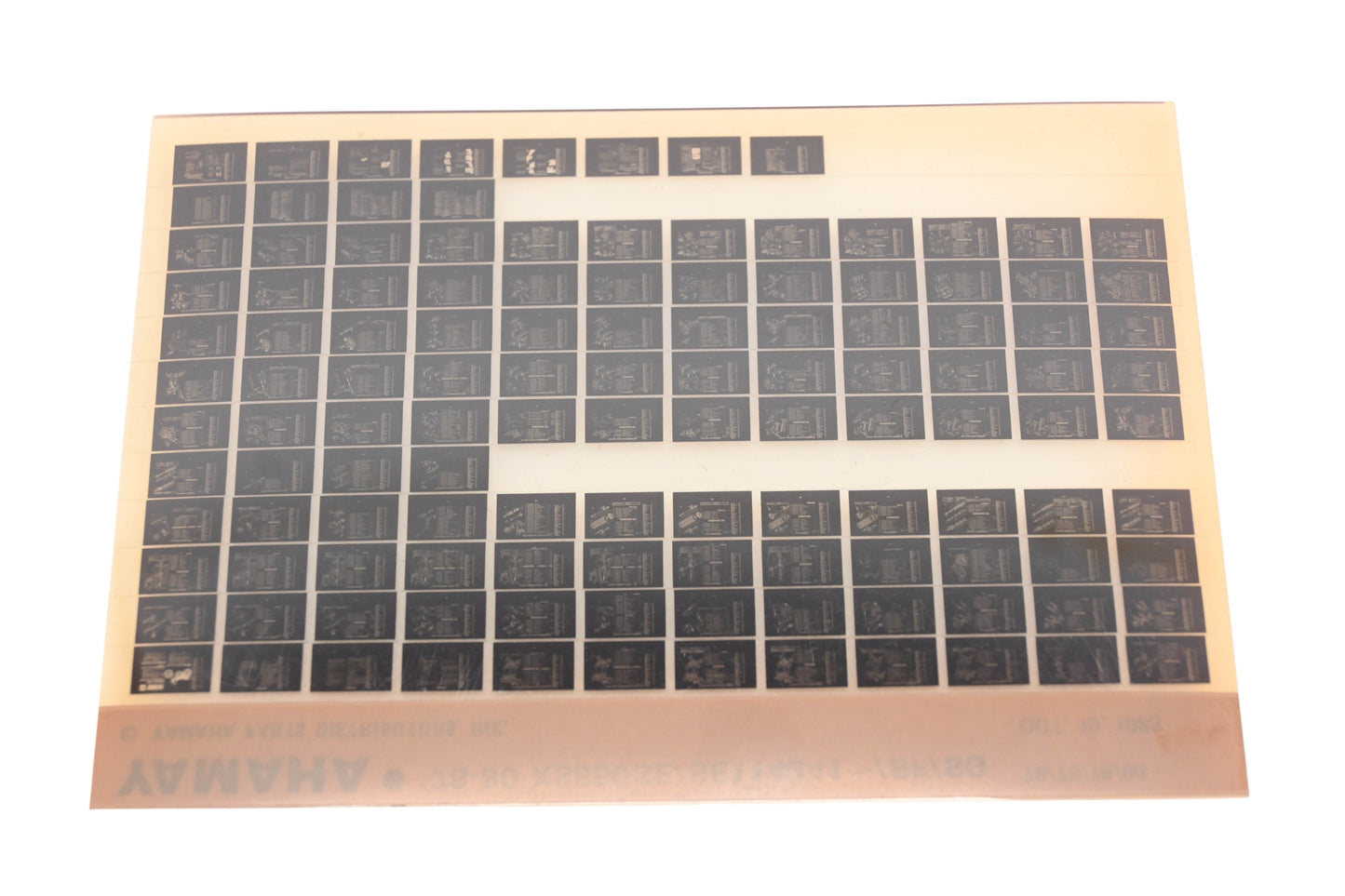 OEM Yamaha AN002-242 1978-80 XS650SE/SE114241~/SF/SG Parts List Microfiche Rev:10/19/1983
