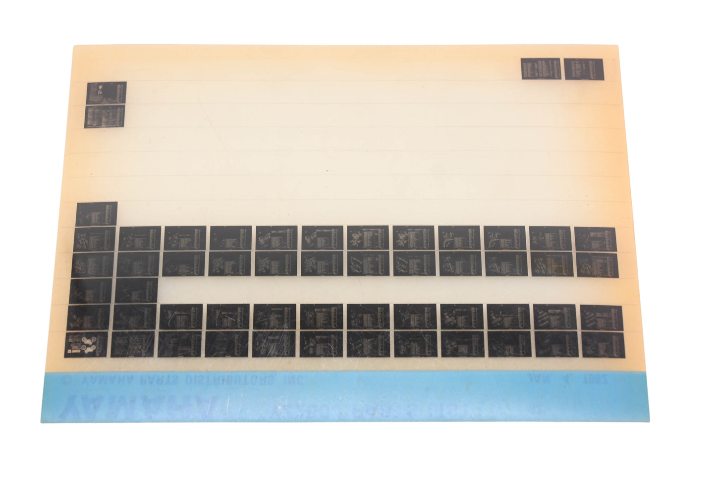 OEM Yamaha AM010-72 1982 YZ250J Parts List Microfiche Rev:1/4/1982