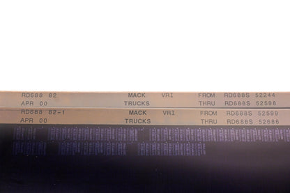 Mack RD688 82, RD688 82-1 RD688S52244 - RD688S52686 VRI Microfiche Lot of 2 NOS