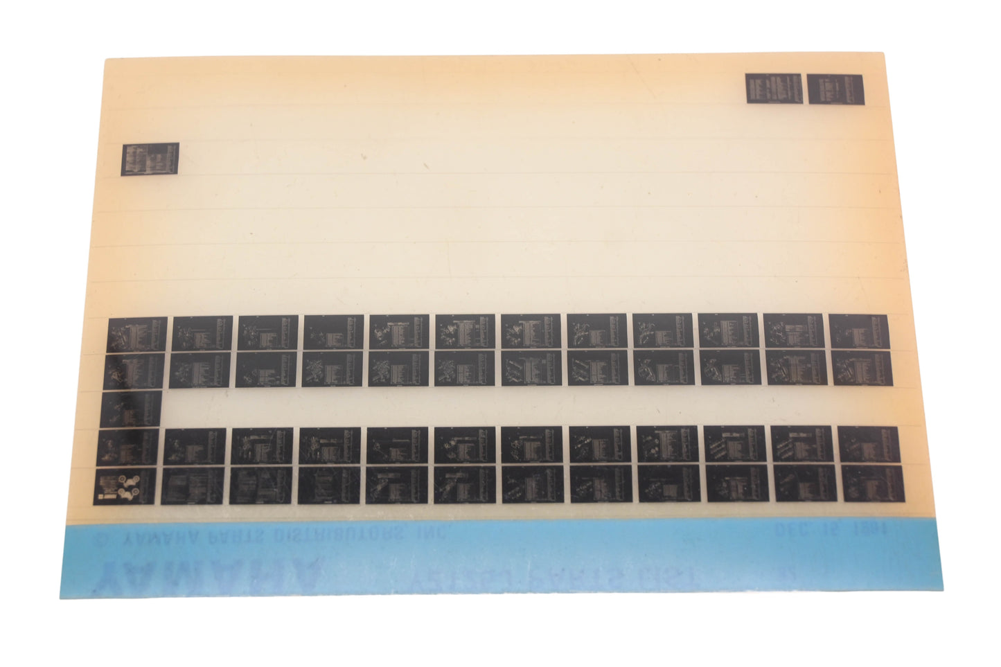 OEM Yamaha AM010-87 1982 YZ125J Parts List Microfiche Rev:12/15/1981