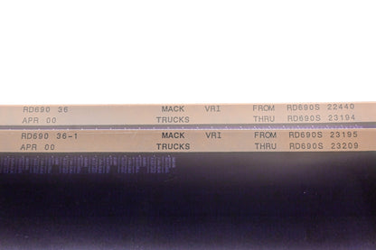 Mack RD690 36, RD690 36-1 Rd690S22440 -RD690S23209 VRI Microfiche Lot of 2 NOS