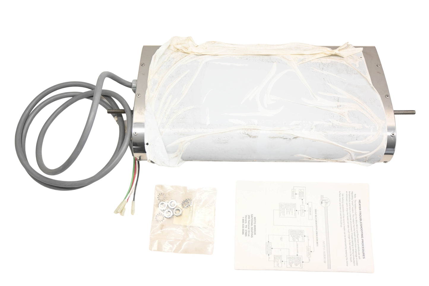 Mack 72QS4183P2, 8-4412, 25160157 Moto Mirror Righthand Heated Side Mirror Kit NOS