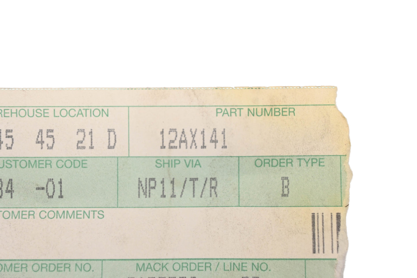 Mack 12AX141 Rubber Bumper Plug NOS