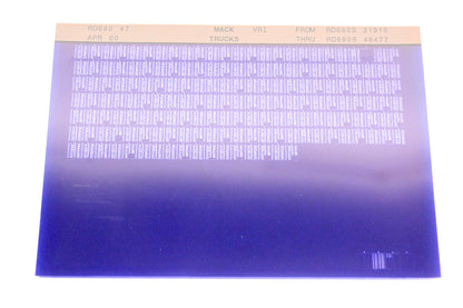 Mack RD690 47 RD690S31315 - RD690S46477 VRI Microfiche NOS