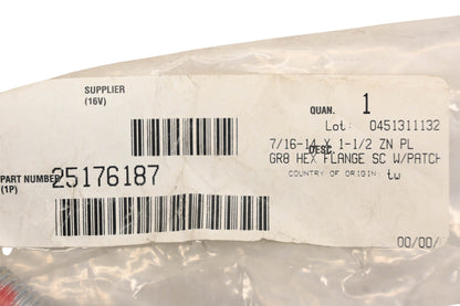 Mack 25176187 Hex Flange Screw NOS