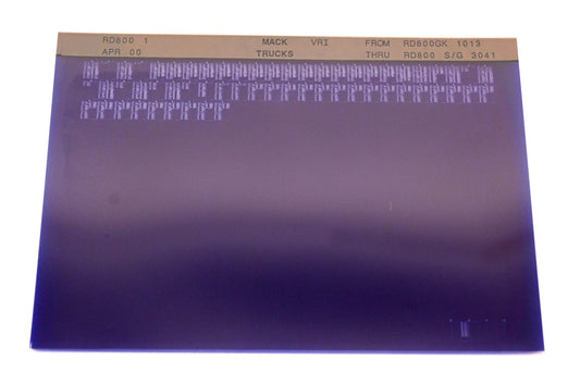 Mack RD800 1 RD800GK 1013 - RD800 S/G 3041 VRI Microfiche NOS